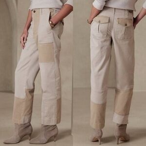Banana Republic Authentic Patchwork Chino Barrel Leg Size 0